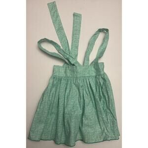 Olive Mae Girls Dress 4T Green Tie Strap Handmade Boutique Dallas TX